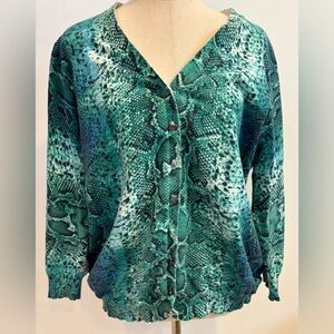 Nue Options Green Button Down Shirt